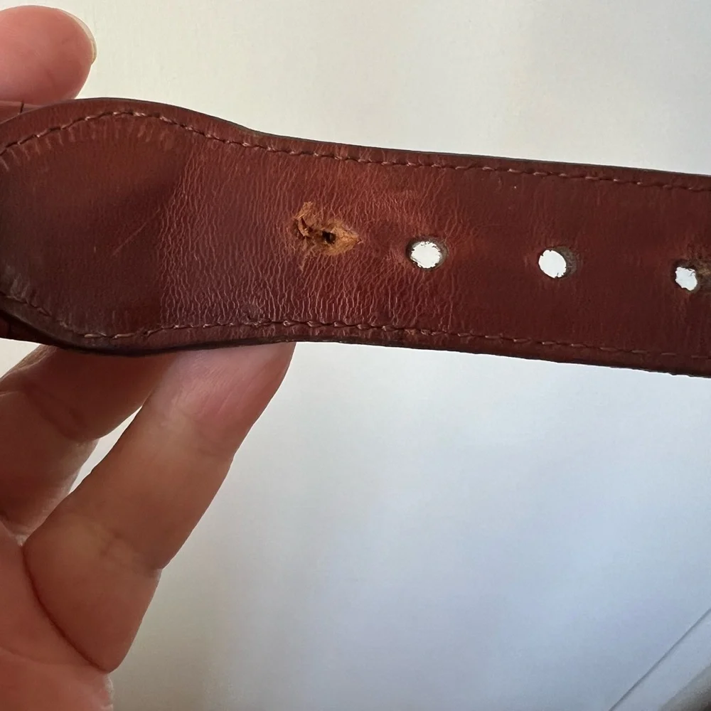 Women’s Brighton Brown Leather Belt - Picture 6 of 7